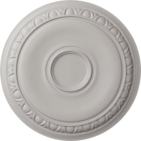 Ekena Millwork Caputo Ceiling Medallion (Fits Canopies up to 6"), Hnd-Painted Ultra Pure White, 24 1/4"OD x 1 1/2"P CM24CAUWF